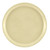 Cambro 900536 9" Dia. Round Lemon Chiffon Fiberglass Serving Camtray