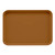 Cambro 1622508 16" x 22" Rectangular Fiberglass Suede Brown Camtray - 12/Case
