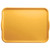 Cambro 1520H171 15" x 20" Tuscan Gold Reinforced Fiberglass Rectangular Camtray with Handles - 12/Case