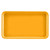 Cambro 915504 8.75" x 15" Mustard High-Impact Fiberglass Rectangular Camtray - 12/Case