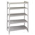 Cambro CPU184884V5PKG 48" W x 18" D x 84" H Speckled Gray 5 Shelves Vented Camshelving Premium Starter Unit