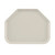 Cambro 1418TR538 14" x 18" Trapezoid Fiberglass Cottage White Camtray - 12/Case