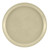 Cambro 900537 9" Dia. Round Cameo Yellow Fiberglass Serving Camtray - 12/Case