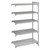 Cambro CPA244284VS5PKG 42" W x 24" D x 84" H Speckled Gray 5 Shelves Vented and Solid Camshelving Premium Add-On Unit