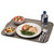 Cambro 1520H199 15" x 20" Taupe Reinforced Fiberglass Rectangular Camtray with Handles - 12/Case