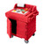 Cambro KWS40158 40.56" x 33" x 45.50" Hot Red Polyethylene Utility Station Mobile Modular Enclosed Base with Storage CamKiosk Counter/Work Station