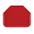 Cambro 1418TR521 14" x 18" Trapezoid Fiberglass Cambro Red Camtray - 12/Case