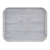 Cambro 1216DC810 16.33" W x 0.75" H x 12" D Stonewash Gray Textured Surface Fiberglass Rectangular Decor Series Camtray - 12/Case