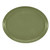 Cambro 2500428 24" x 19" Olive Green High-Impact Fiberglass Oval Camtray - 6/Case