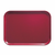 Cambro 1318505 12.63" x 17.75" x 0.69" Cherry Red Rectangular High-Impact Fiberglass Camtray - 12/Case