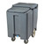 Cambro ICS175TB191 175 Lb. Granite Gray Plastic Mobile SlidingLid Tall Ice Caddy