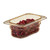 Cambro 92HP150 2 1/2" Deep Amber Plastic 1/9 Size H-Pan High Heat Hot Food Pan - 6/Case