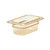Cambro 92HP150 2 1/2" Deep Amber Plastic 1/9 Size H-Pan High Heat Hot Food Pan - 6/Case