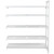 Cambro CPA247284VS5PKG 72" W x 24" D x 84" H Speckled Gray 5 Shelves Vented and Solid Camshelving Premium Add-On Unit