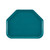 Cambro 1418TR414 14" x 18" Trapezoid Fiberglass Teal Camtray - 12/Case