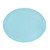 Cambro 2500177 24" x 19" Sky Blue High-Impact Fiberglass Oval Camtray - 6/Case