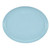 Cambro 2500177 24" x 19" Sky Blue High-Impact Fiberglass Oval Camtray - 6/Case