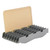 Cambro CSDR73151 10.25"W x 23.05"L x 3.75"H 7-Slot Rack Soft Gray High Impact ABS Camshelving Vertical Drying & Storage Cradle