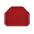 Cambro 1418TR505 14" x 18" Trapezoid Fiberglass Cherry Red Camtray - 12/Case