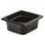 Cambro 62HP110 2 1/2" Deep Black Plastic 1/6 Size H-Pan High Heat Hot Food Pan - 6/Case