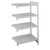 Cambro CPA186064VS4480 60" W x 18" D x 64" H Speckled Gray Vented and Solid 4 Shelves Camshelving Premium Add-On Unit