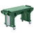 Cambro VBRT5519 69"L x 27"W x 36.25"H Kentucky Green Polyethylene 5 Ft. Unit Cold Food Versa Food Bar Work Table