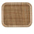 Cambro 810204 9.88" x 8" Rattan High-Impact Fiberglass Rectangular Camtray - 12/Case