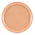 Cambro 1100117 11" Dia. Dark Peach Round Fiberglass Serving Camtray - 12/Case