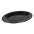 Cambro 120CWP110 12" Black Polycarbonate Oval Camweare Platter - 24/Case