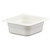 Cambro 62CW148 1.1 Qt. White Polycarbonate 1/6 Size Camwear Food Pan - 6/Case