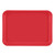Cambro 46510 6" x 4.25" Signal Red High-Impact Fiberglass Rectangular Camtray - 12/Case