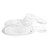 Cambro 905CW152 9.5" Clear Lightweight Polycarbonate Stackable Round Camwear Camcover - 12/Case