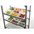 Cambro EDBA480 Speckled Grey Angled Raised Bar for Camshelving Elements Divider Bar - 4 Cases