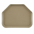Cambro 1422TR104 14" x 22" Trapezoid Fiberglass Desert Tan Camtray - 12/Case