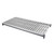 Cambro CBSK2154V1580 54" W x 21" D Brushed Graphite Polypropylene Vented Camshelving Basics Plus Shelf Plate Kit