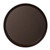 Cambro PT1400167 14" Dia. Polypropylene Brown Round Polytread Tray - 12/Case