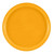 Cambro 1100504 11" Dia. Mustard Round Fiberglass Serving Camtray - 12/Case