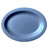 Cambro 120CWP401 12" Blue Polycarbonate Oval Camweare Platter - 24/Case