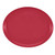 Cambro 2500221 24" x 19" Ever Red High-Impact Fiberglass Oval Camtray - 6/Case
