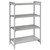 Cambro CPU243672VS4480 36" W x 24" D x 72" H Speckled Gray 4 Shelves Vented and Solid Camshelving Premium Starter Unit