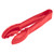 Cambro 6TGS404 6" Scallop Grip Surface Dishwasher Safe Red Lugano Tongs - 12/Case