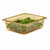 Cambro 23CLRHP150 3" Deep Amber Fits 1/2 Size Food Pans H-Pan Colander - 6/Case