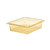 Cambro 23CLRHP150 3" Deep Amber Fits 1/2 Size Food Pans H-Pan Colander - 6/Case