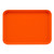 Cambro 1622220 16" x 22" Rectangular Fiberglass Citrus Orange Camtray - 12/Case