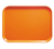 Cambro 1216222 12" x 16.31" Orange Pizzazz Rectangular High-Impact Fiberglass Camtray - 12/Case