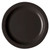 Cambro 10CWNR110 10" Dia. Black Polycarbonate Narrow Rim Camwear Plate - 48/Case