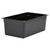 Cambro 18CW110 27 Qt. Black Polycarbonate Full Size Camwear Food Pan - 6/Case