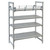 Cambro CPR1842151 18"W x 42"L x 4.25"H Soft Gray Polypropylene Camshelving Premium Full Shelf Rail Kit