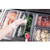 Cambro TG6404 6" Flat Grip Surface Dishwasher Safe Red Lugano Tongs - 12/Case
