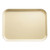 Cambro 1014537 10.63" x 13.75" Cameo Yellow Rectangular High-Impact Fiberglass Camtray - 12/Case